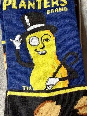 Planters Peanut Brand Novelty Socks